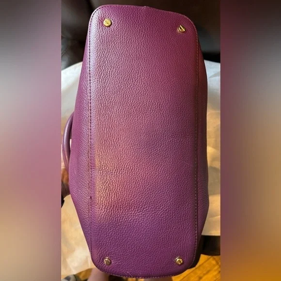 Tory Burch Amanda Purple Leather with COA - Picture 8 of 16